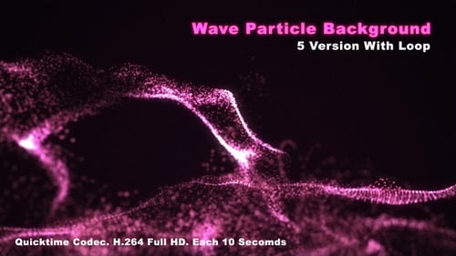 Wellenpartikel-Hintergrund Fuchsia