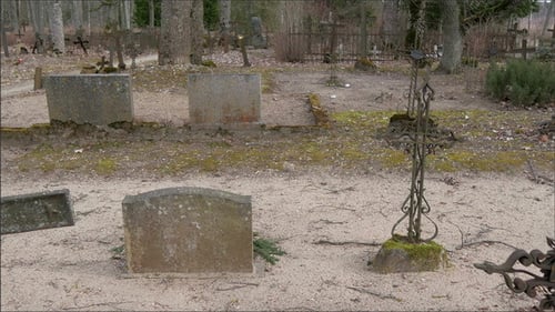 Grabsteine und Grabsteine auf dem alten Friedhof