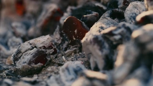Burning Charcoal