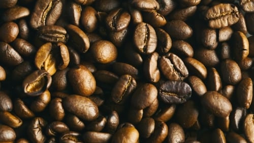 Roasted Coffee Beans Filling the Frame