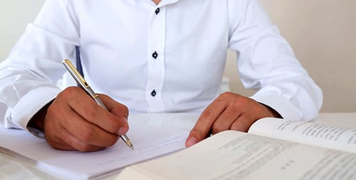 Writing Notes while Reading a Book