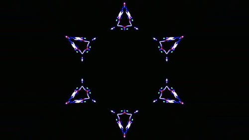 Digital Glitch Abstract Triangle Animation