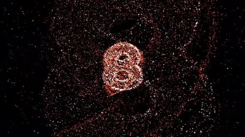 3D Countdown Zahlen Animation Hintergrund 14