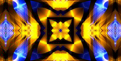 Abstract Kaleidoscope Geometric Flowing Background