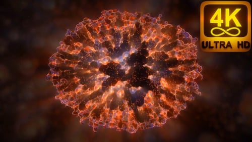 Psychedelischer 3D Tanz Vj Loop Zauberpilze trippiges Psilocybin emittiert Energie 4k Art Dancing Beat