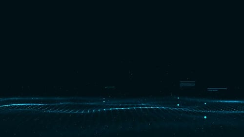 Futuristic Digital Grid Particle Background Animation