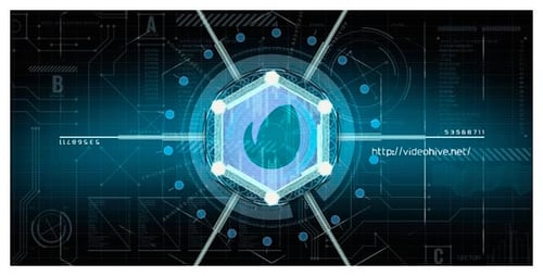 Futuristic Digital Hexagon Grid Presentation Opener