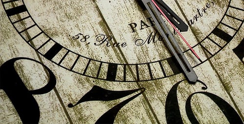 Close Up of Stylish Decorative Clock Face