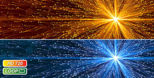 Futuristic Abstract Particles Light Burst Loop