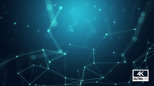 Digital Network Connection Plexus Background Loop