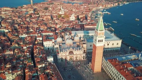 Aerial View of Venice Italy