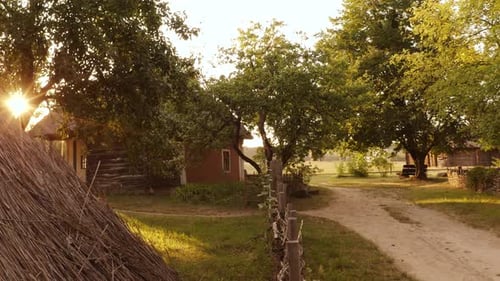 Landschaft des ländlichen Lebens