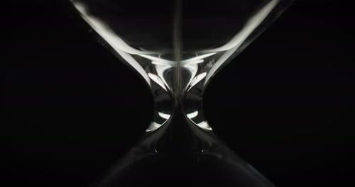 Abstract Hourglass Close Up Shot