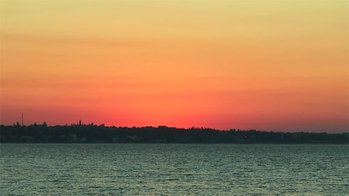 The Sky and the Sea Before Dawn