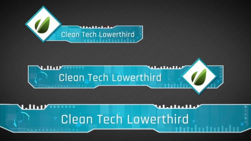 Futuristic Tech Lower Thirds with Animated UI Graphics