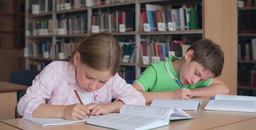 Concentrated on Study