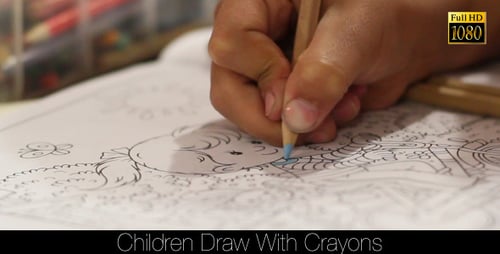 Child Coloring in a Detailed Coloring Book