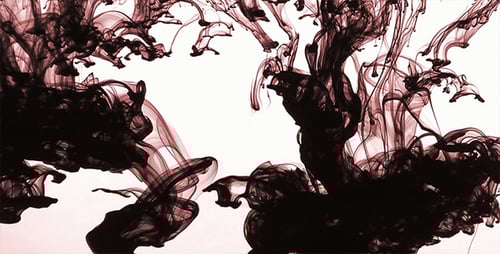 Abstract Ink Flowing Elegantly in Water