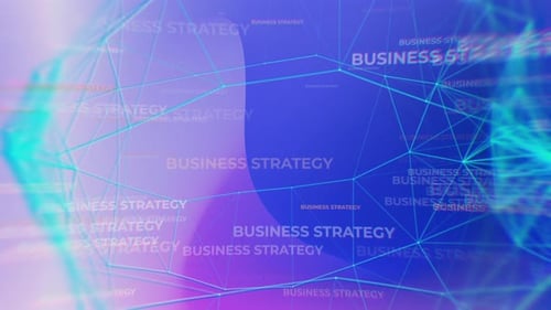 Futuristic Digital Business Strategy Network Background