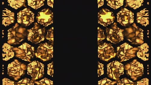 Abstract Glowing Geometric Transition Overlay