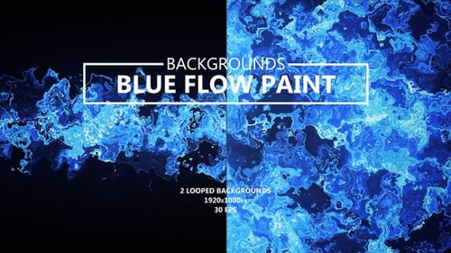 Arrière-plans de flux de peinture bleue