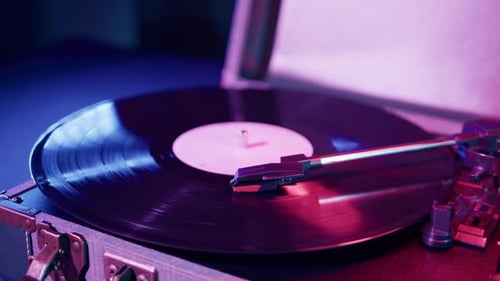 Vinyl Record Closeup