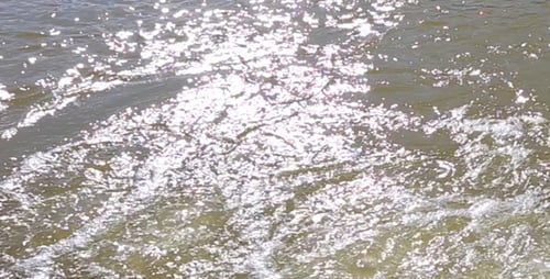 Water Rushing in Sunny River Current