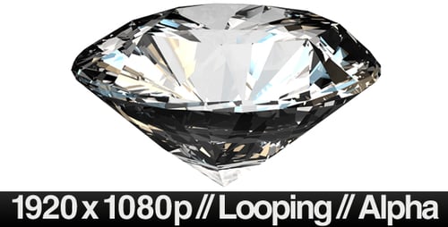 Isolierter Diamant rotierend - LOOP