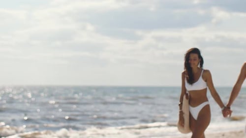 Romantic Couple Beach Summer Vacation