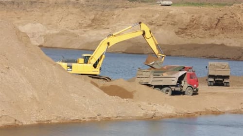 Sandkasten - Lader, Kipper, jede Menge Sand