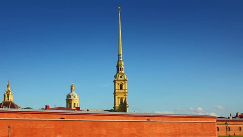 St. Peter And Paul Fortress In Saint-Petersburg, Russia - In Motion