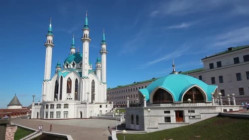 Mosquée Kul Sharif au Kremlin de Kazan en Russie -