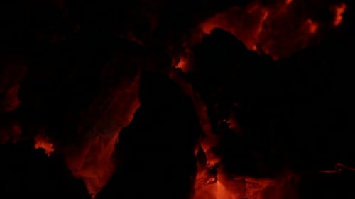 View On Flame At Night 2