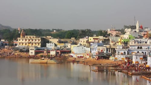 Ritual Bathing In Holy Lake Pushkar India - 1