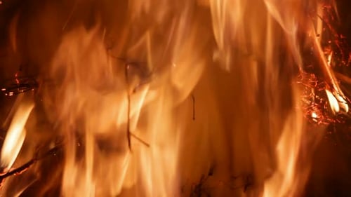 View On Flame At Night 8