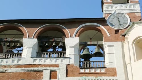 Ringer Playing On Bells On Church Tower - Suzdal Russia