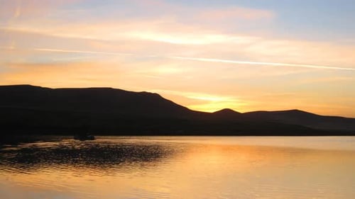 Sunrise On Morning Lake Mountain 4