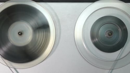Reel to Reel Audio Recorder Spinning