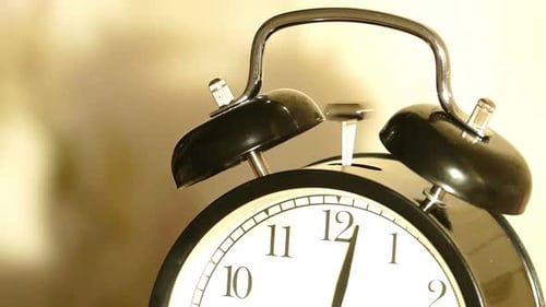 Vintage Alarm Clock Ringing -