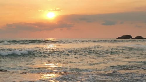 Beautiful Landscape Tropical Sea Sunset On The Beach 7