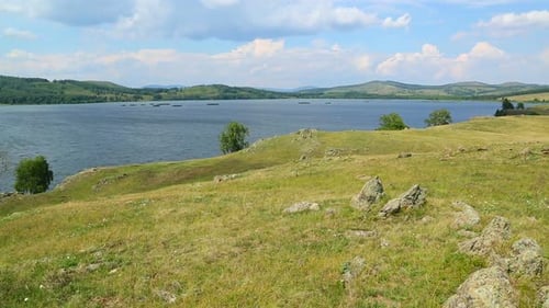 Beautiful Landscape Lake Between Hills - South Ural, Russia 3