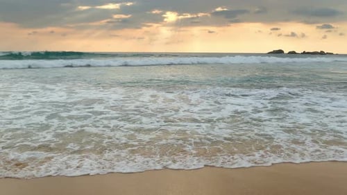 Beautiful Landscape Tropical Sea Sunset On The Beach 1