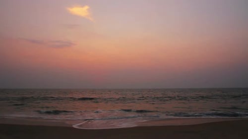 Beauty Landscape Sea After Sunset