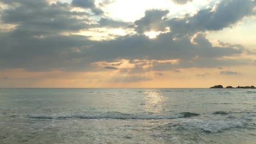 Beautiful Landscape Tropical Sea Sunset On The Beach - 2