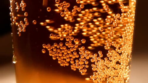 Bubbles In Glass Beer Macro