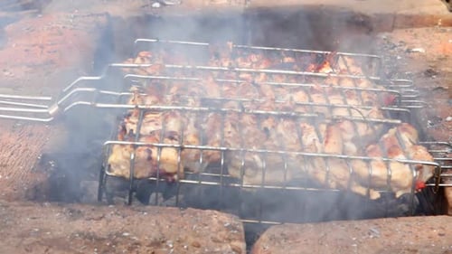 Barbecue auf Grill 3 kochen
