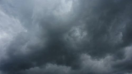 Dark Storm Clouds Are Moving Fast At Viewer -