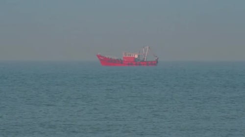 Fishing Ship In Indian Ocean