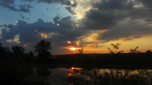 Landscape Sunrise Over Lake 2