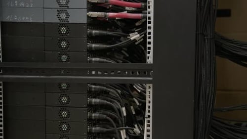 Data Server with Connections and Cables